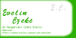 evelin czeke business card